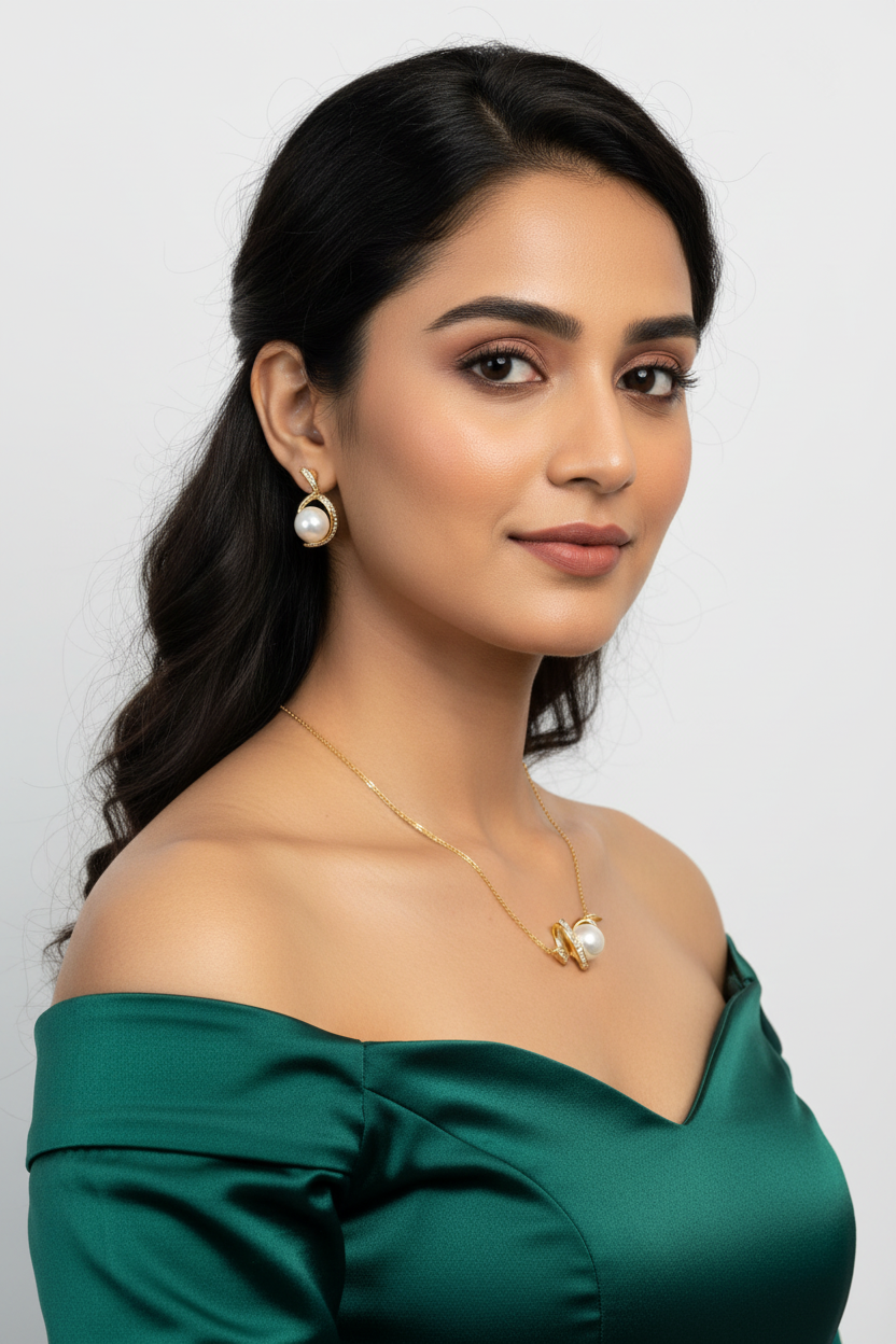 Golden Eye Pendant Set