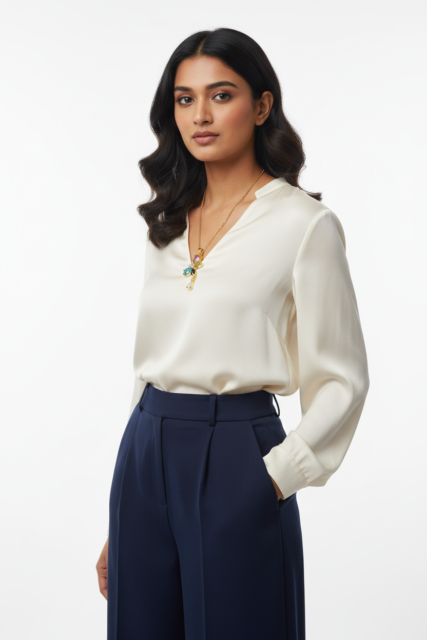 Handcrafted Multicoloured Teardrop Crystal Necklace