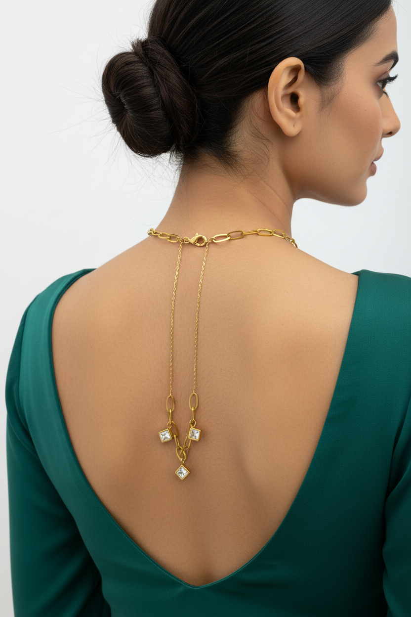 Gold Charm Link Necklace