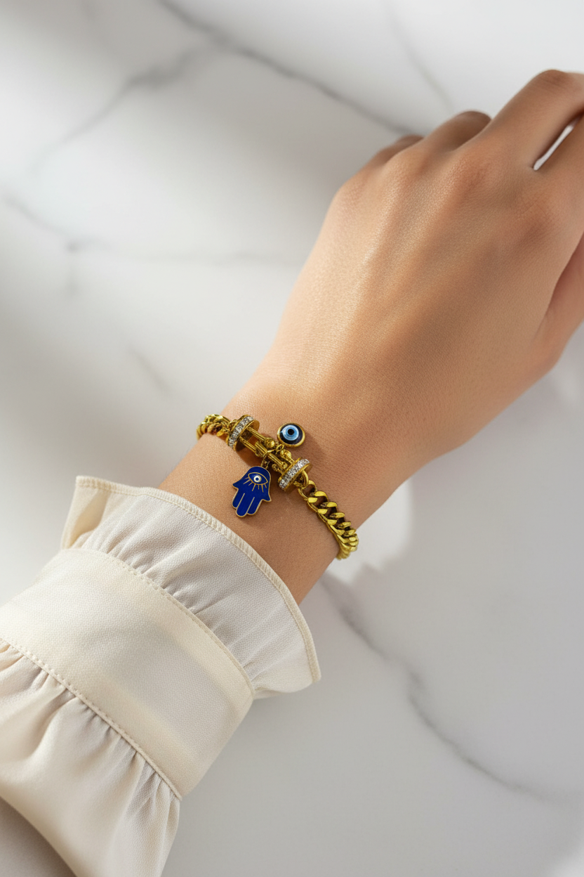 Evil Eye Charm Bracelet