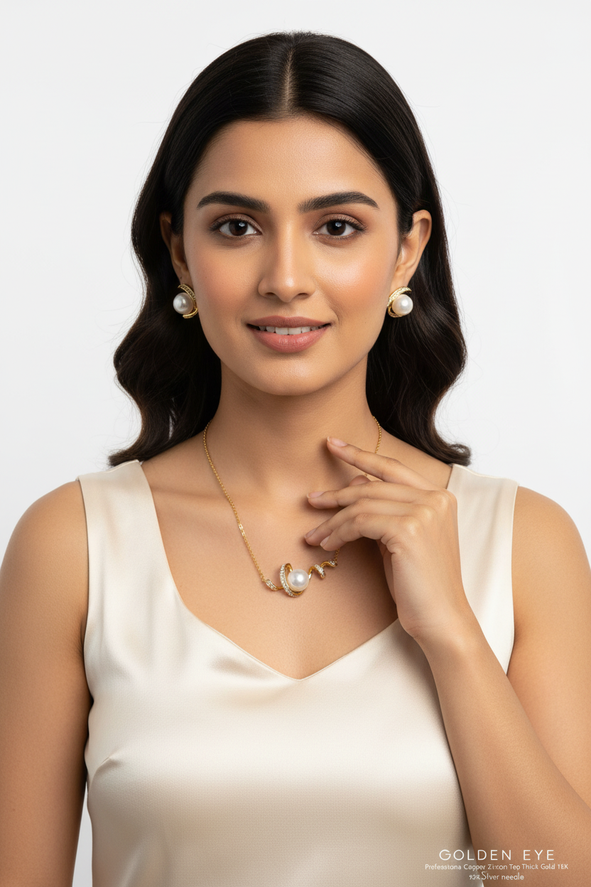 Golden Eye Pendant Set