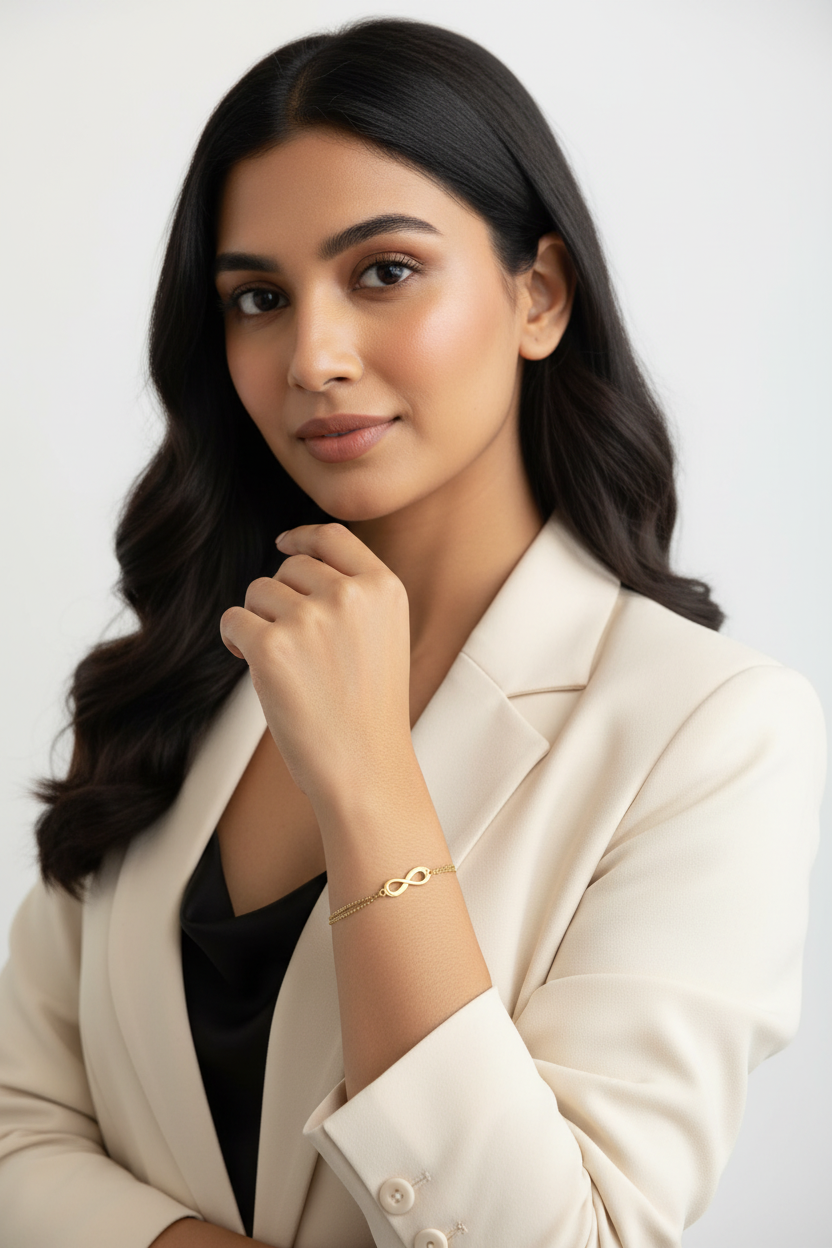 Gold Infinity Symbol Bracelet