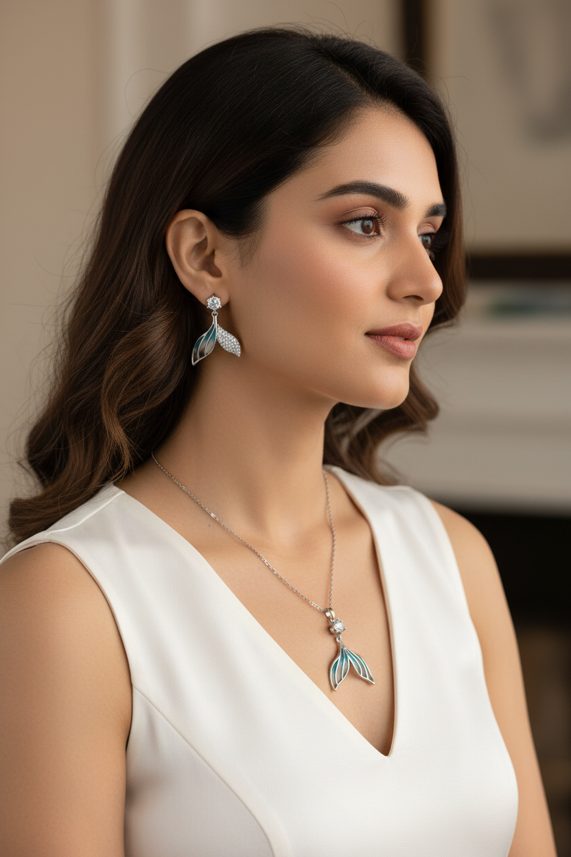 Mermaid/Fish Tail Set (Silver)