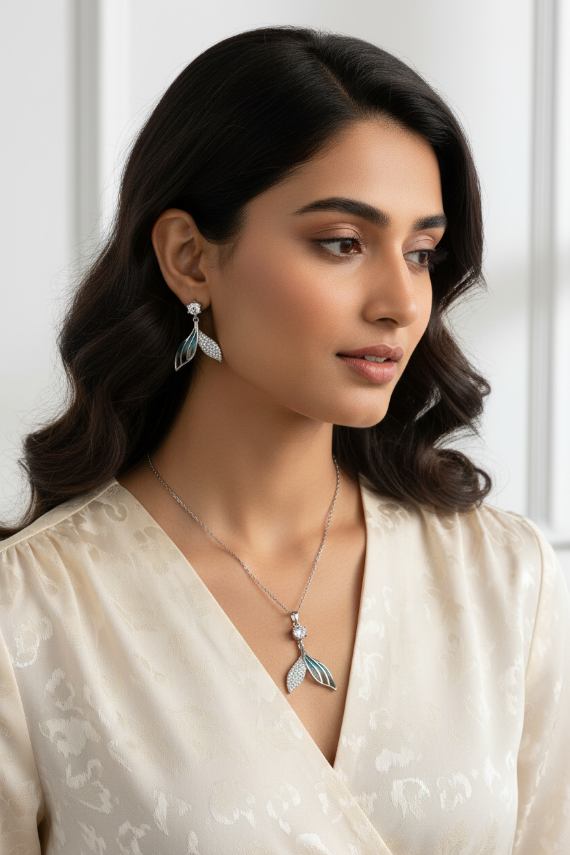 Mermaid/Fish Tail Set (Silver)