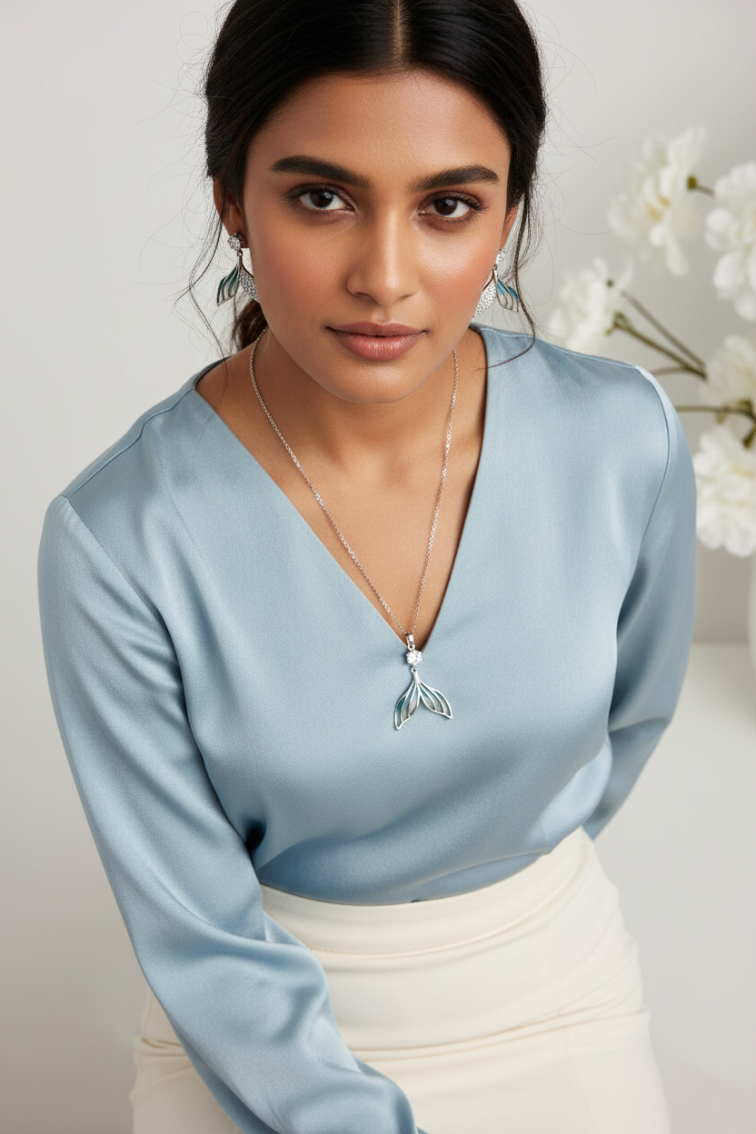 Mermaid/Fish Tail Set (Silver)