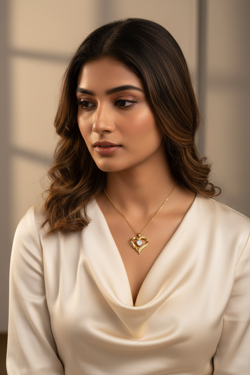 Crystal Heart Pendant