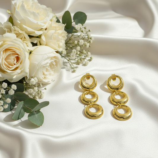 Satin Background with Flowers