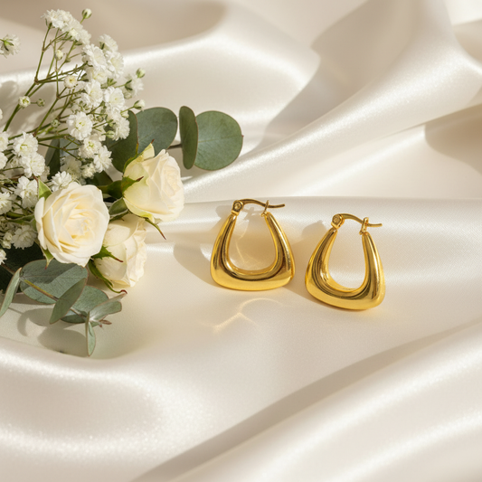 Satin Background with Flowers