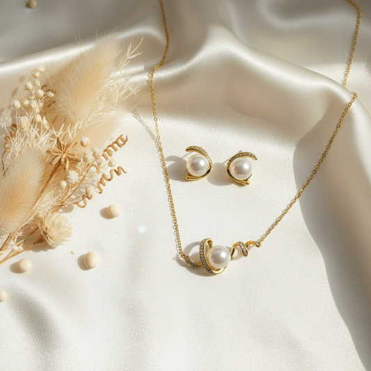 Golden Eye Pendant Set