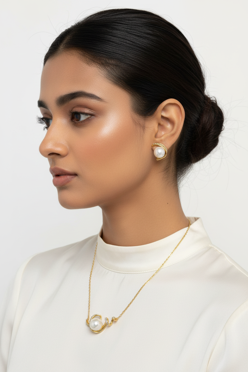 Golden Eye Pendant Set