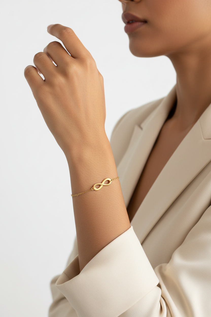 Gold Infinity Symbol Bracelet