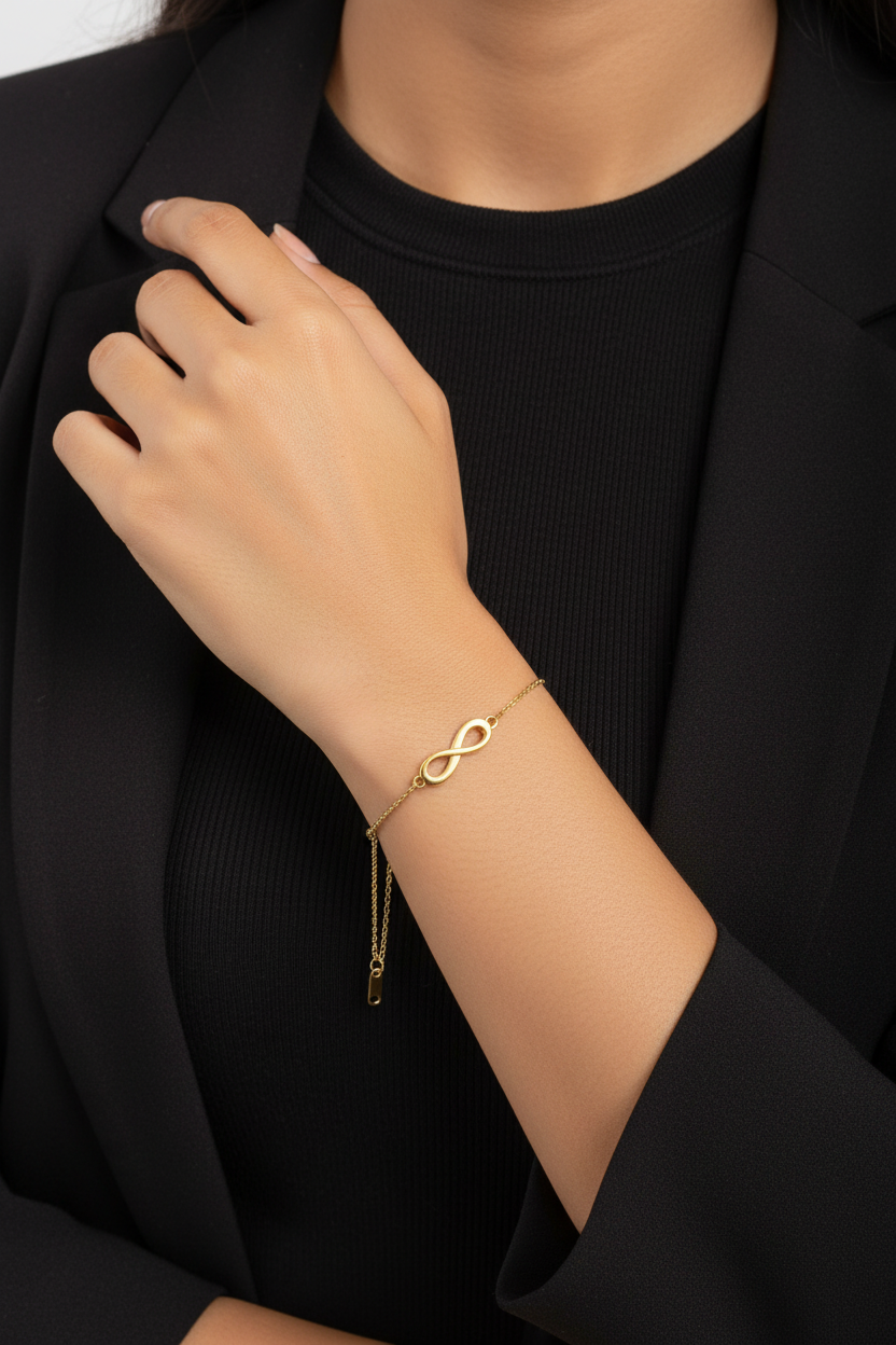 Gold Infinity Symbol Bracelet